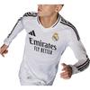 Adidas Free Shipping With AdiClub Real Madrid 24/25 Long Sleeve Home Authentic Jersey IT5204