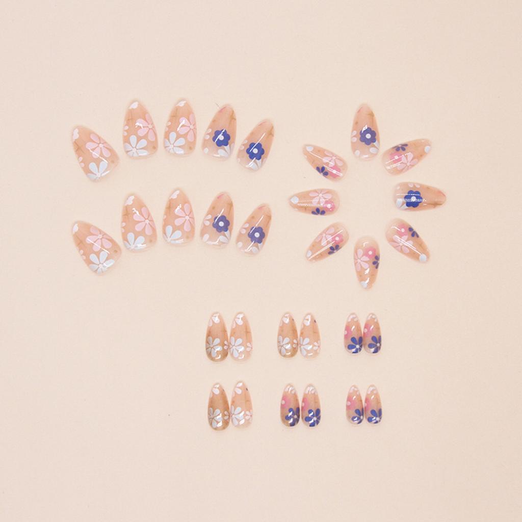 Nude Pink Almond Resin Nail Extension Durable & Never Splitting Comfort Fake Nails for Hot Girl Dress Matching