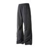 Fashion Zipper Design Trouser Legs Casual Pants Men's Solid Straight Elastic Waist Trousers Simple Boot Cut Daily Pants
