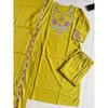 Premium Cotton Embroidery Kurti Pant Dupatta Set Indian Bollywood Ethnic Suit