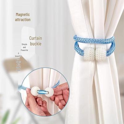 Pearl Buckle No-Drill Curtain Tieback Clip - Minimalist European & American Style