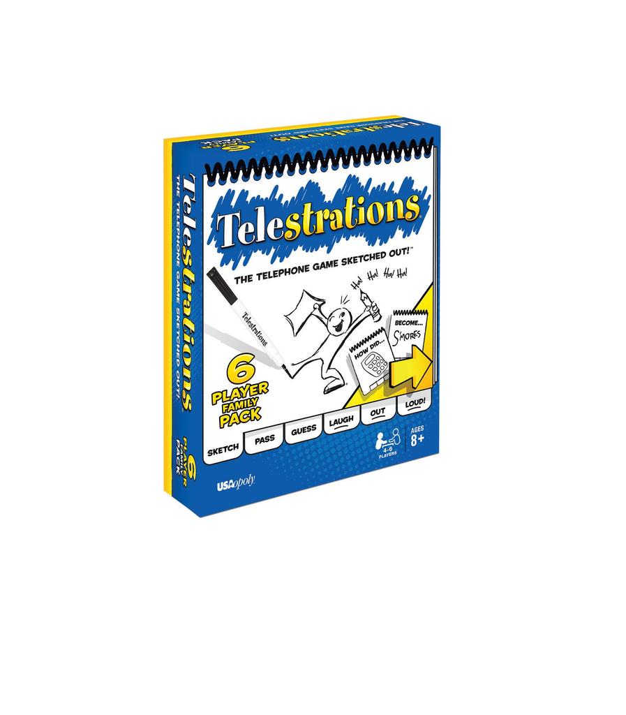 Telestrations 6 Player Family Pack Board Game - [Used]