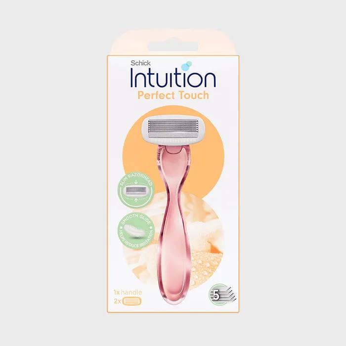 

Schick_Intuition5 Perfect Touch Набор для удаления волос с 5 лезвиями (1 бритва + 2 лезвия)