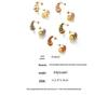Colorful Spiral Water Drop Titanium Stud Earrings - Elegant Hollow Design, Non-Fading Luxury Jewelry