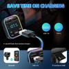 Car Bluetooth5.0 G38 FM Transmitter PD Type-C Dual USB 3.1A Fast Charger Colorful Ambient Light Handsfree MP3 Modulator Player