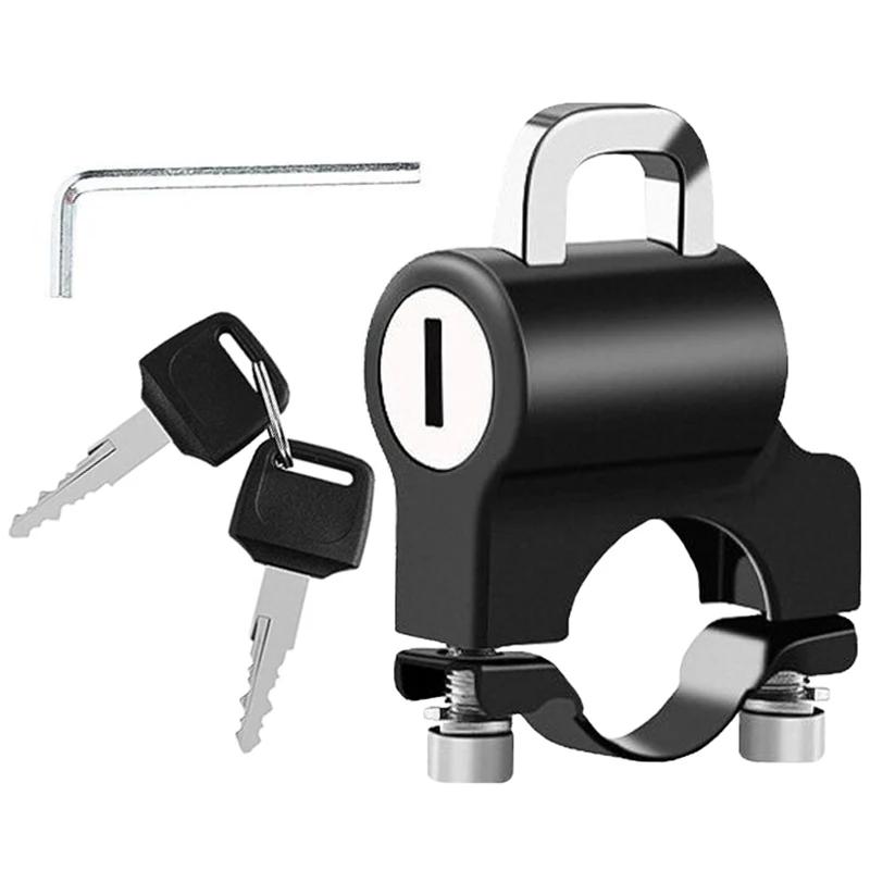 Motorcycle Helmet Lock Alloy Anti-Theft Fixed Lock Multifunction Motorcross Bicycle Storage Holder Bracket Hook Moto Accessories