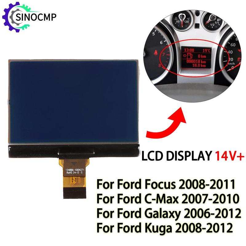 LCD Display For Ford Focus Galaxy Kuga C-Max Dashboard Instrument Cluster Screen Pixel Missing Repairing Car Accessories Parts