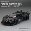 1/32 Scale Apollo EVO Car Toy Models Alloy Diecast Sports Cars Pull Back Sound Light 2 Doors Opened Racing Vehicles Gift for Kid