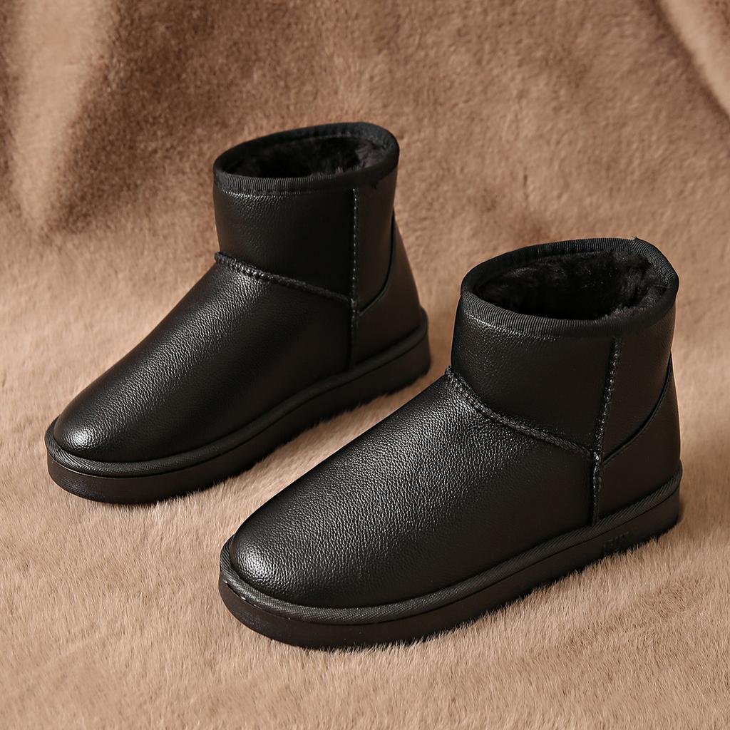 Snow Boots New Autumn and Winter Tube Birthday Practical Warm Thickened Velvet Large Cotton Shoes Women