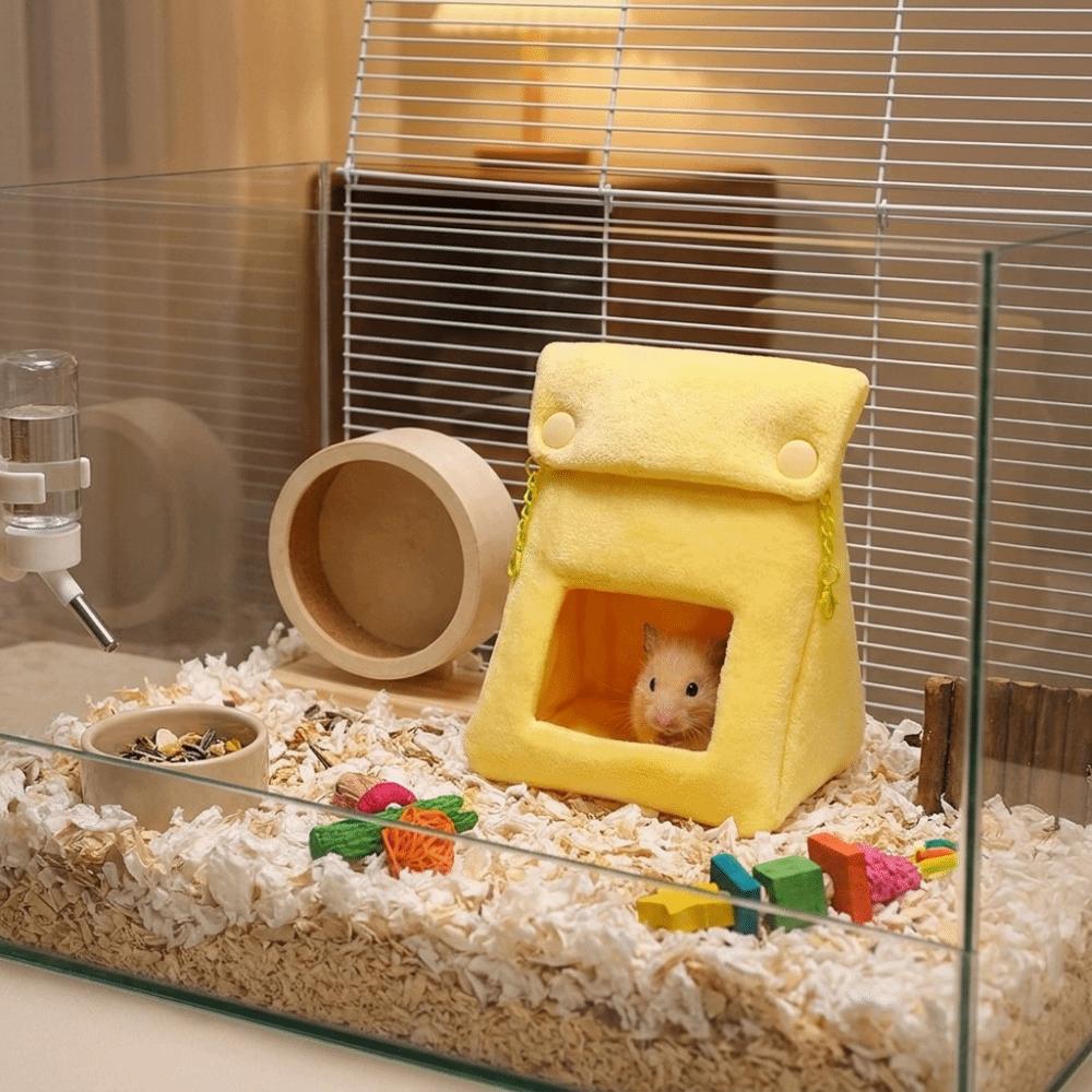 Thickened Hamster Cotton Nest Warm Plush Pet Bed Comfortable Animal Rest Shelter  Cage Accessories