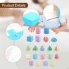 20Pcs 3D Shapes Geometric Solids,Learning Toys,Geometric Blocks Set for Kindergarten