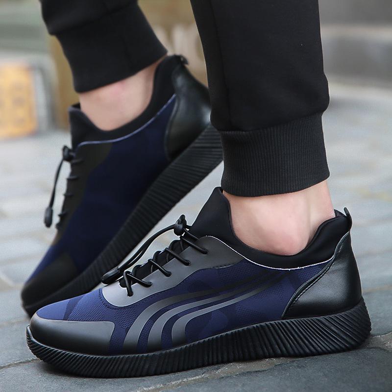 

Мужская повседневная обувь 2024 Новейшая мода Дышащая мужская сетчатая обувь Кроссовки Мужская обувь Смешанные цвета Мужская обувь Лоферы 6.5 синий