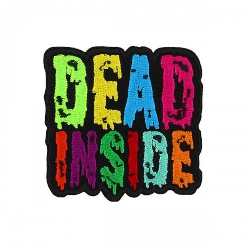Parche de hierro Grindstore Dead Inside One Size negro