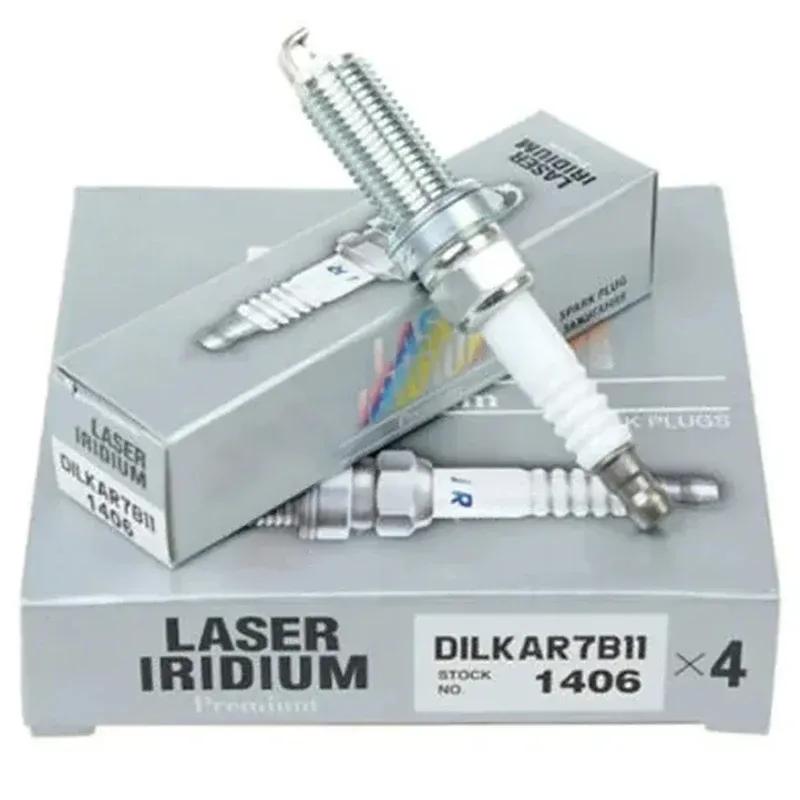4/6PCS Iridium Spark Plug 1406 DILKAR7B11 for Infiniti Q70 Y51 QX56 QX80 Q50 M35 FX35 EX35 G35 G25 Nissan Patrol VK56VD VQ25HR 4pcs