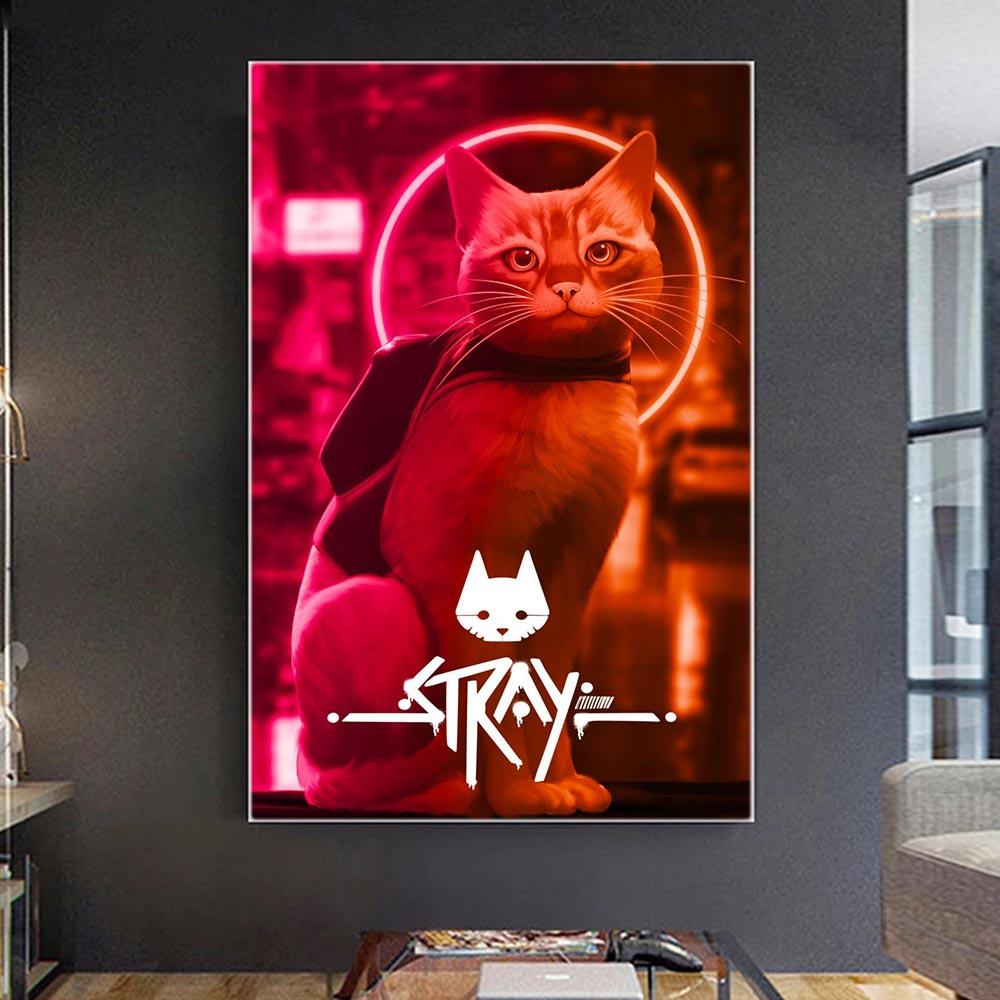 Cyberpunk Cats Duck Bear Fantasy Posters Wall Art Canvas Prints Modern Fashion Animals Paintings Living Room Home Decor Pictures