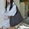 Women's new canvas polka dot shoulder bag messenger bag simple fashion versatile daily commute