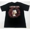 LACUNA COIL Bandalbum Tung Bomull Svart Alla Storlekar T-shirt För Män TT301