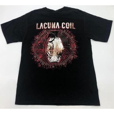 LACUNA COIL Band Album Heavy Cotton Black All Size T Shirt For Men TT301