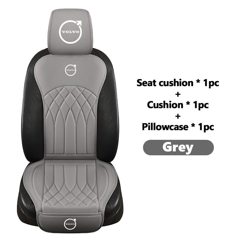 For Volvo Waterproof Car Seat Cushion Headrest Cover Set Anti Scratch Protector XC90 XC60 C30 S60 C70 XC40 V40 XC70 V70 V60 V90