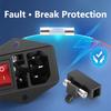 10A250V Plug Fuse Rocker Switch Male Power Socket IEC320 C14 Connector AC-01A Plug and Fuse DlY Parts