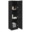 Highboard In Black Oak Look 31.5 X 32 X 122.5 Cm