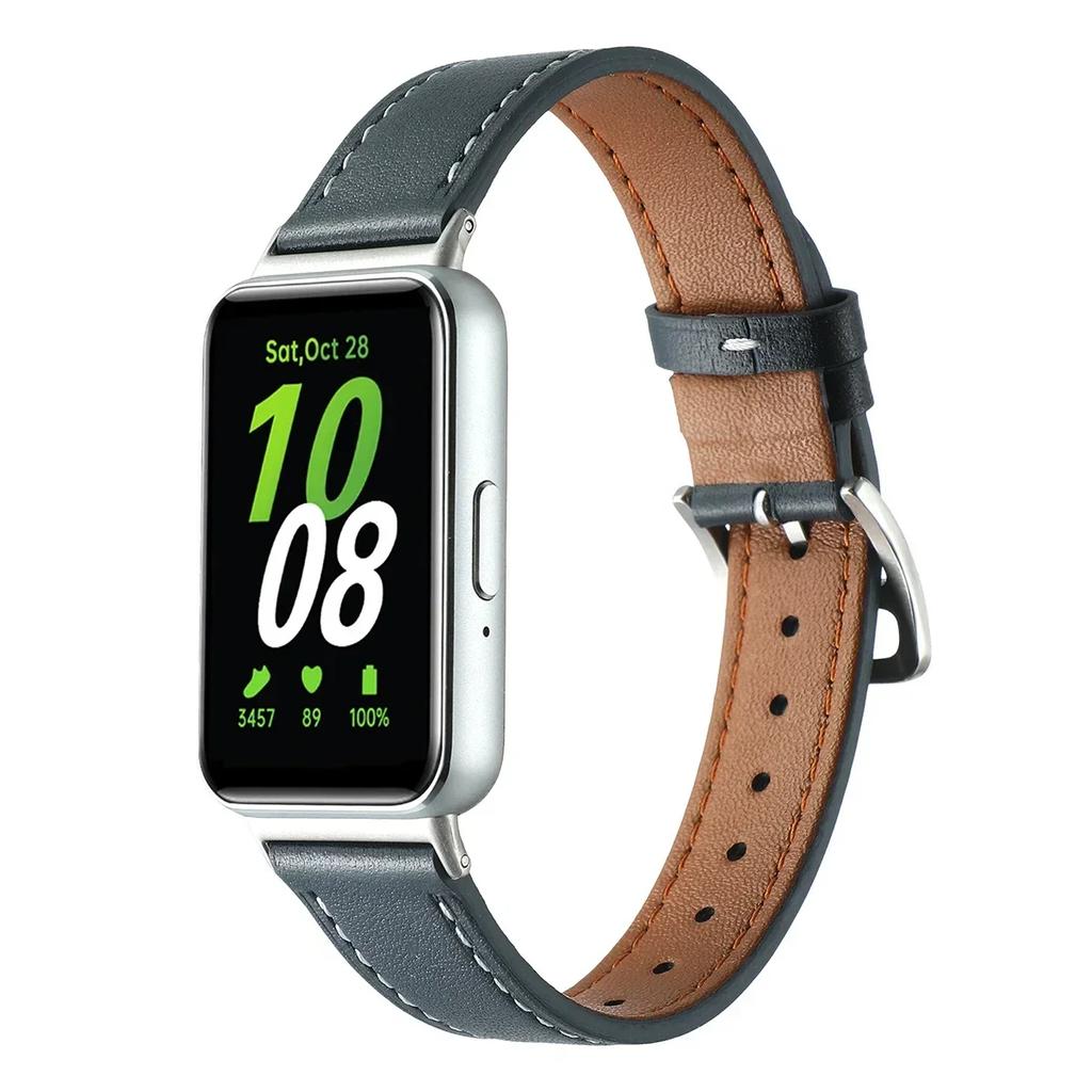Genuine Leather Strap For Samsung Galaxy Fit 3 Watch Band Accessories Replace Belt Wristband For Galaxy Fit 3 Bracelet correa