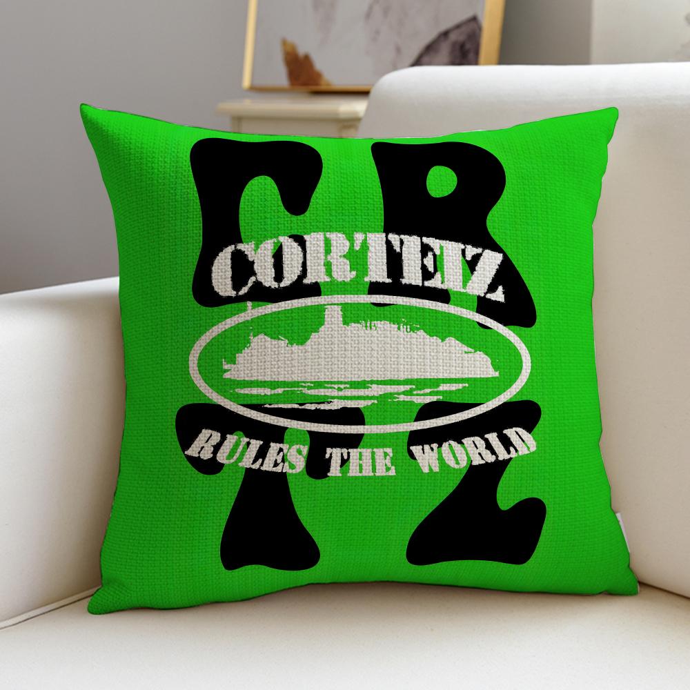 Street CCorteizS Cushion Cover Breathable and Skinfriendly Linen Pillowcase Square Removable and Washable Cushion