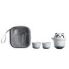 Portable Ceramic Panda Tea Set: Includes Teapot and Two Teacups - Perfect for Travel or Business Gifts