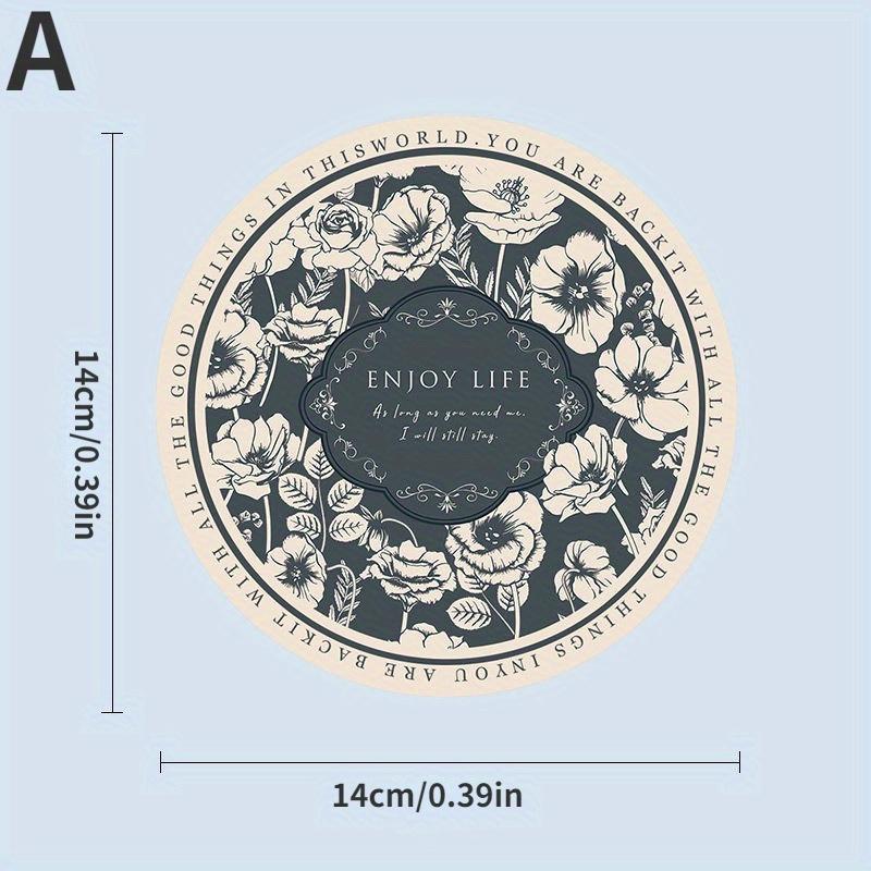 2PC Light Luxury Style Dining Table Insulation Mat Round Small Meal Mat No Wash Waterproof Oil Proof Bowl Mat Plate Mat Water