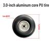Fixed-Wing Model Aircraft Wheels: Aluminum Core PU with Carbon Fiber Gear