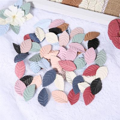 50Pcs Artificial Leaves Fake Tree Leaf for Home Room Decor Wedding Decorations DIY Handmade Wreath Scrapbooking Craft Accessory