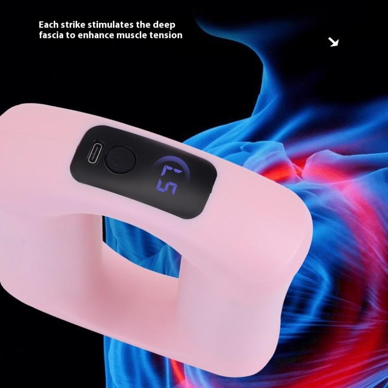 Portable Percussion Fascia Ring Usb Charging Massage Belt Vibrating Neck Membrane Massage Relaxation Shoulder Massage