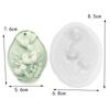 3D Rose Flower DIY Flower Mold Oval Shape Resin Mould Baking Tools Plaster Mold  DIY Handicrafts