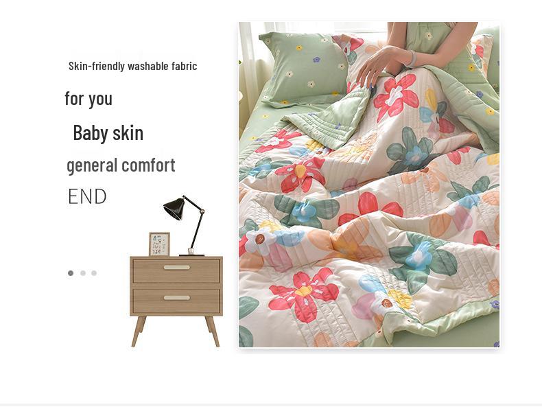 Washable Summer Air Conditioning Quilt: Thin, Lightweight, and Ideal for Dorms