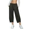 Women's Loose Fit Pants with Elastic Waistband and Hem for Casual Everyday Wear