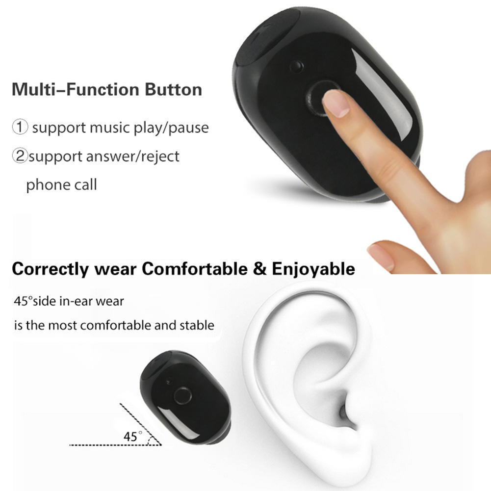 Impermeabile IP68 Wireless Mini Bluetooth V4.2 Auricolare Auricolare Sport  Headphone acquista in modo economico — spedizione gratuita, recensioni  reali con foto — Joom