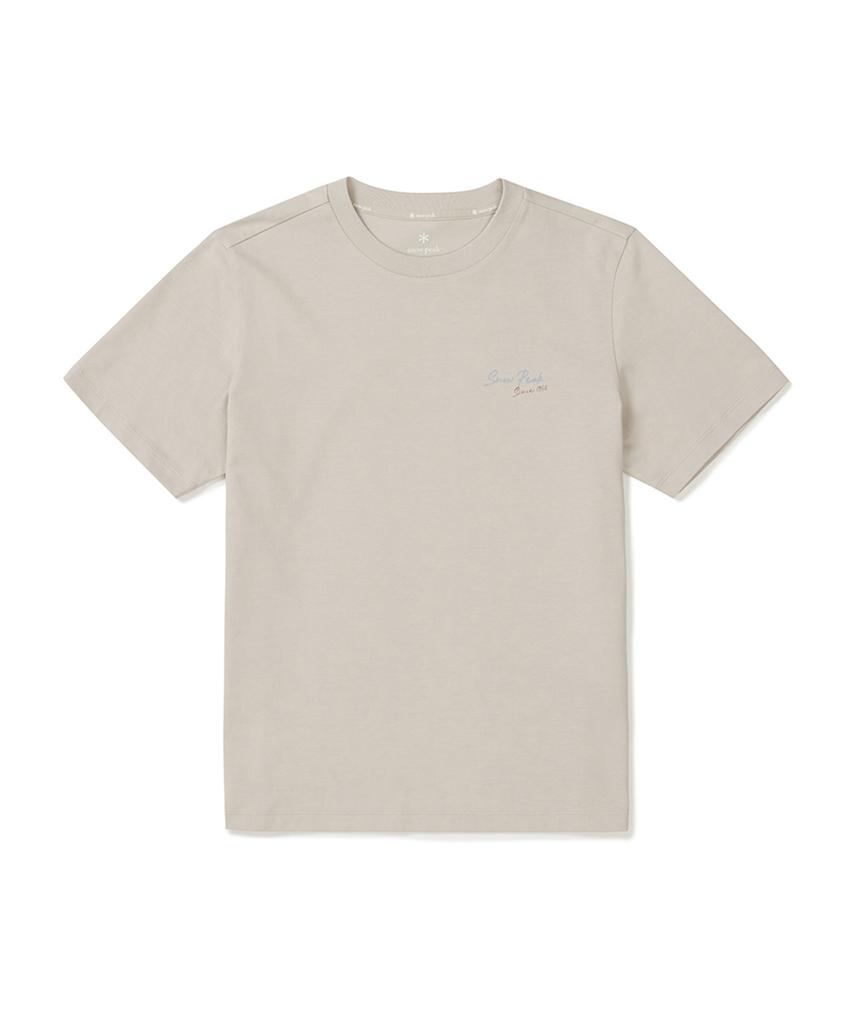 SNOWPEAK APPAREL Askin Women'S Lettering Short Sleeve T-Shirt (S25Mwfts85) Sand Beige