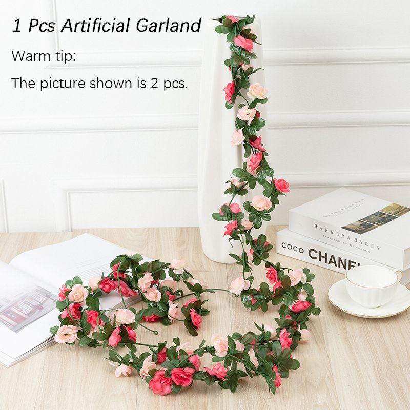 Vibrant 2.5m Artificial Flowers Spring Small Peony Ivy Leaf Vine Perfect For Wedding Decorations