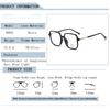 New Anti Radiation Oversized Frame Myopia Glasses Shades for Woman Man Transition Photochromic Eyewear Replaceable Lens