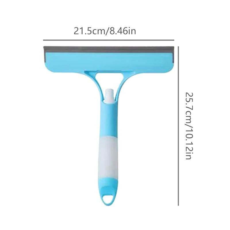 3 In 1 Spray Scrape Double-Sided Window Glass Cleaner Adjustable Cleaning Brush Window Washing Brush Car Glass Cleaning Brush
