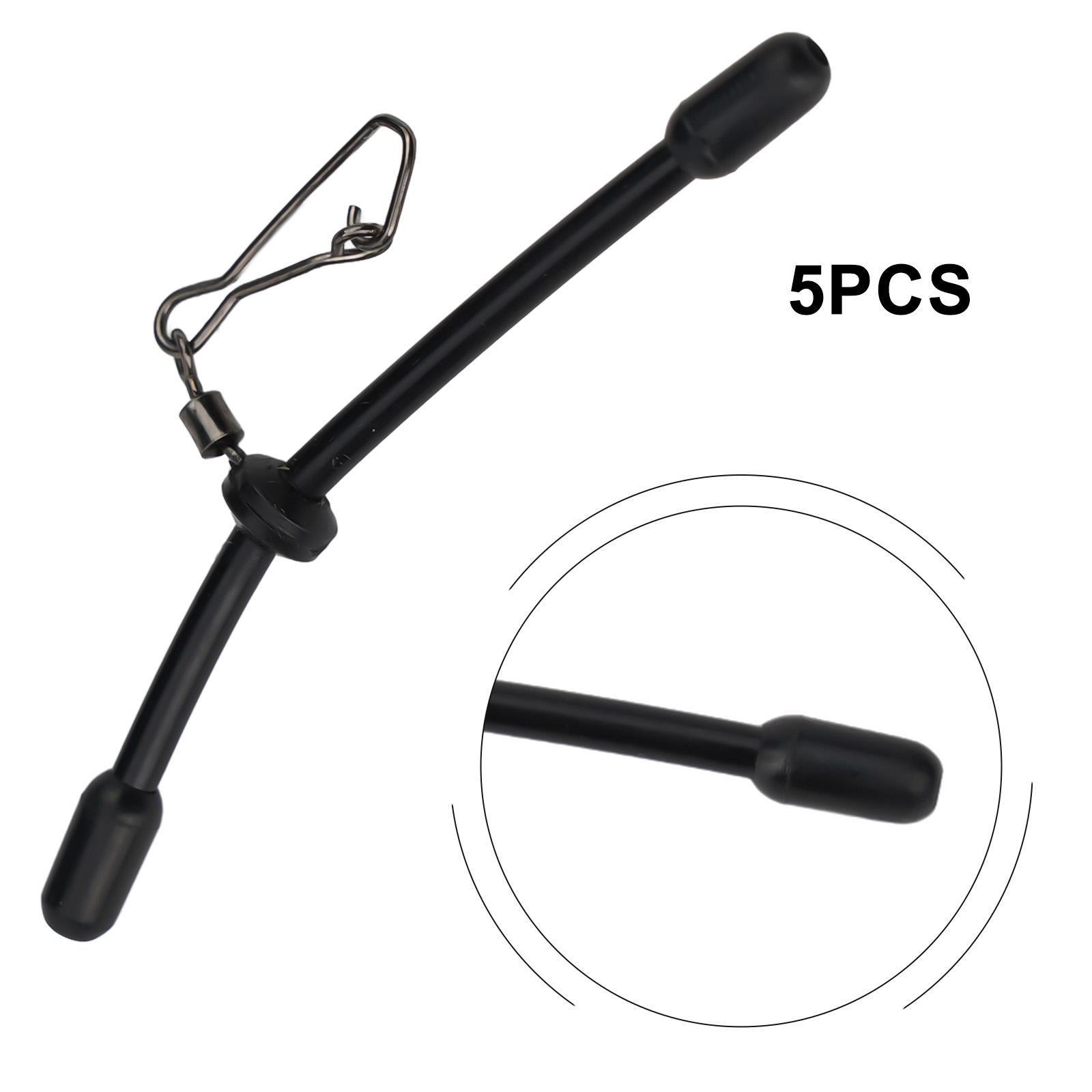 

5Pcs Fishing Anti-TangleLure Plastic Balance Snaps Balance Connector Tackle 7cm