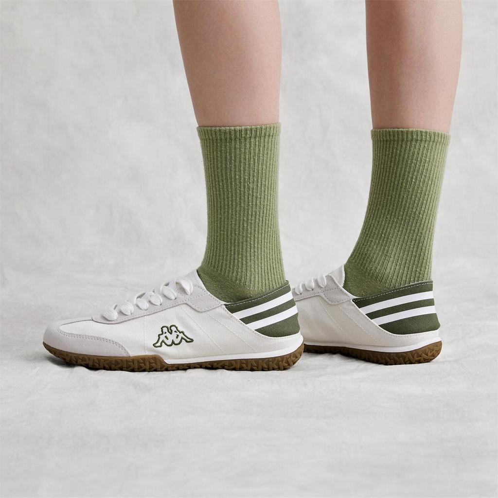 Kappa Fabric Fashion Comfortable Durable Lightweight Low-Top Casual Shoes Unisex sneaker White Green K0EX5BB03-012