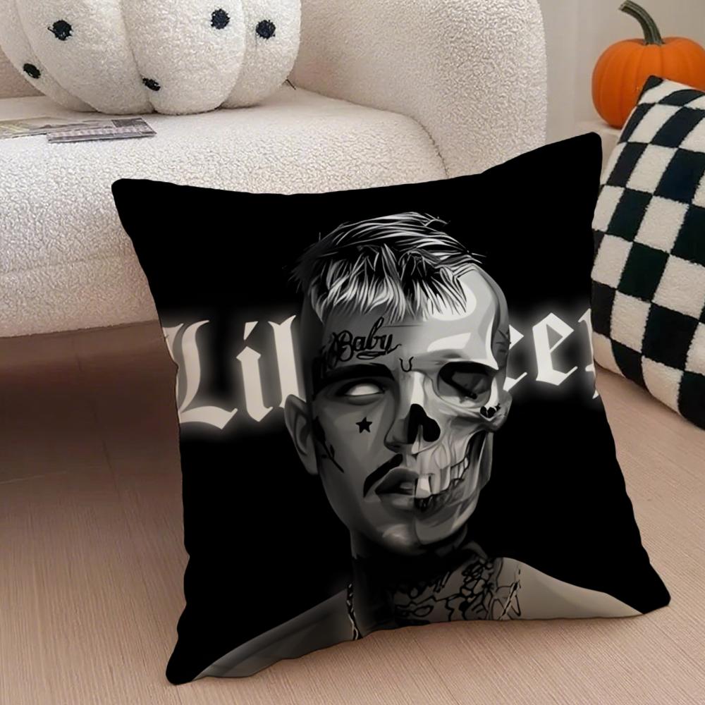 Emotional Rap Singer LLil PPeep Cushion Cover Throw Pillow Cover Hidden Button Durable Polyester Chair Cushion