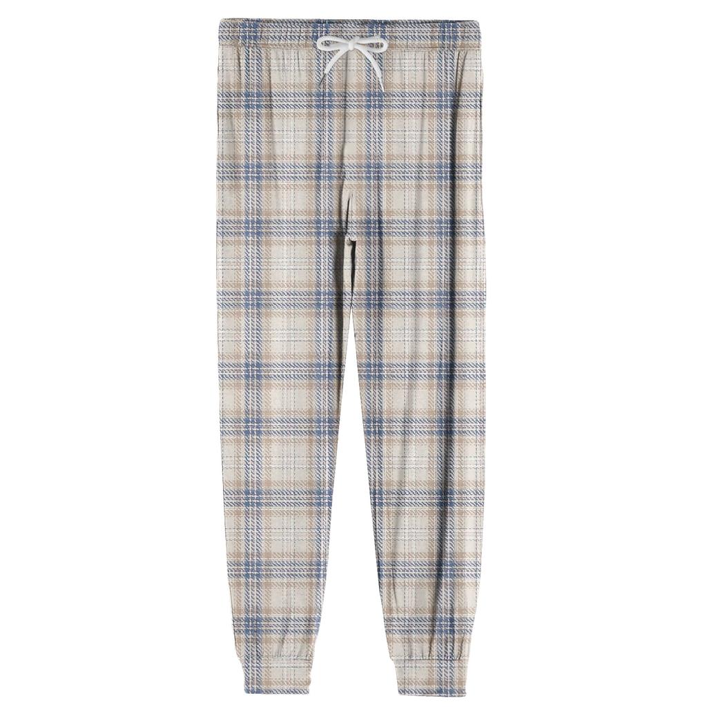Men's Drawstring Pocket Cuffed Casual Pants Home Sleep Pants