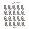 10~50PCS Stainless Steel L Shaped Bracket 90 Degree Right Angle Corner Brackets for DIY Wood Furniture, Chair, Drawer Cabinet