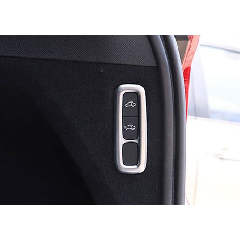 Fit For Volvo XC90 2016- Matte Silver Rear Body Lift Switch Frame Cover Trim