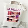 KPOP Demon Hunter Group Printed Canvas Bag Spot Women's Daily Handbag Shopping Bag KTY