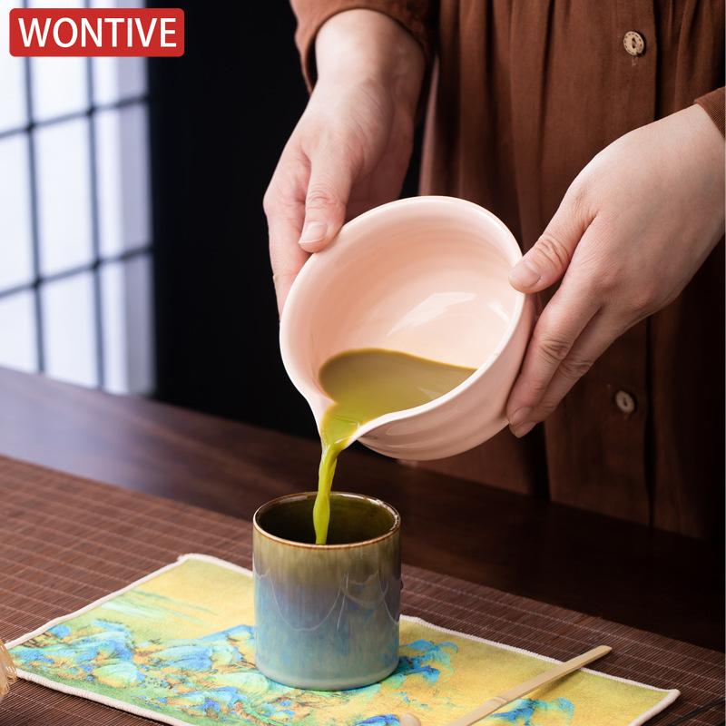 High-end 4-7pcs/set Japanese Ceramic Matcha Gift Box Matcha Tea Set With Whisk And Bowl Sumptuous Grinder Brush Tea Tools Hold