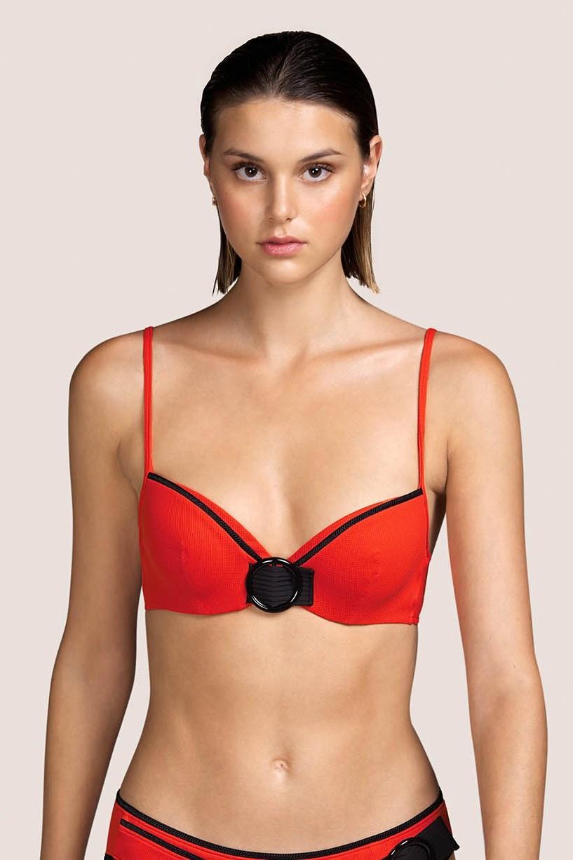 

Верх купальника із ущільненою чашкою Andres Sarda (92427) 46B імперська червоний колір