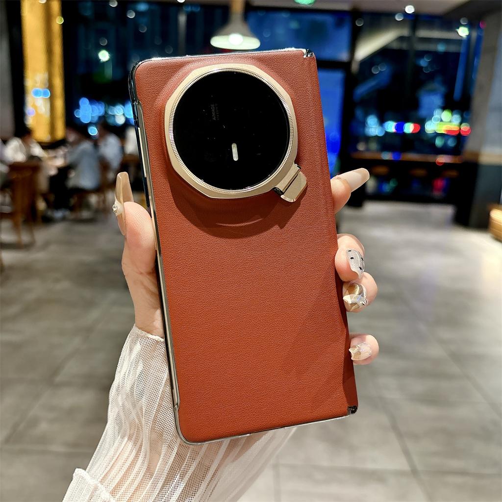 Für Huawei Honor Magic V5 Hülle Luxus PU-Leder Mit Linsenständer Schutzhülle Rückseite Für Honor Magic V5 V 5 Handyhülle